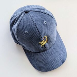 Slate Blue Cord Cat Cap